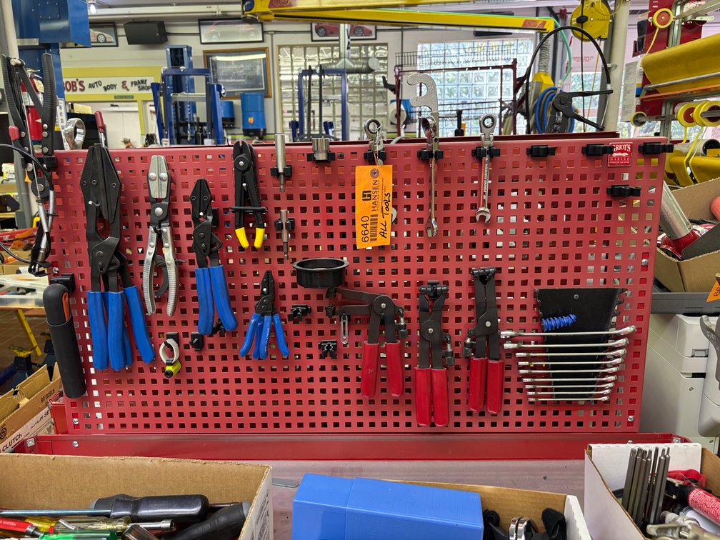 Items on Peg Board