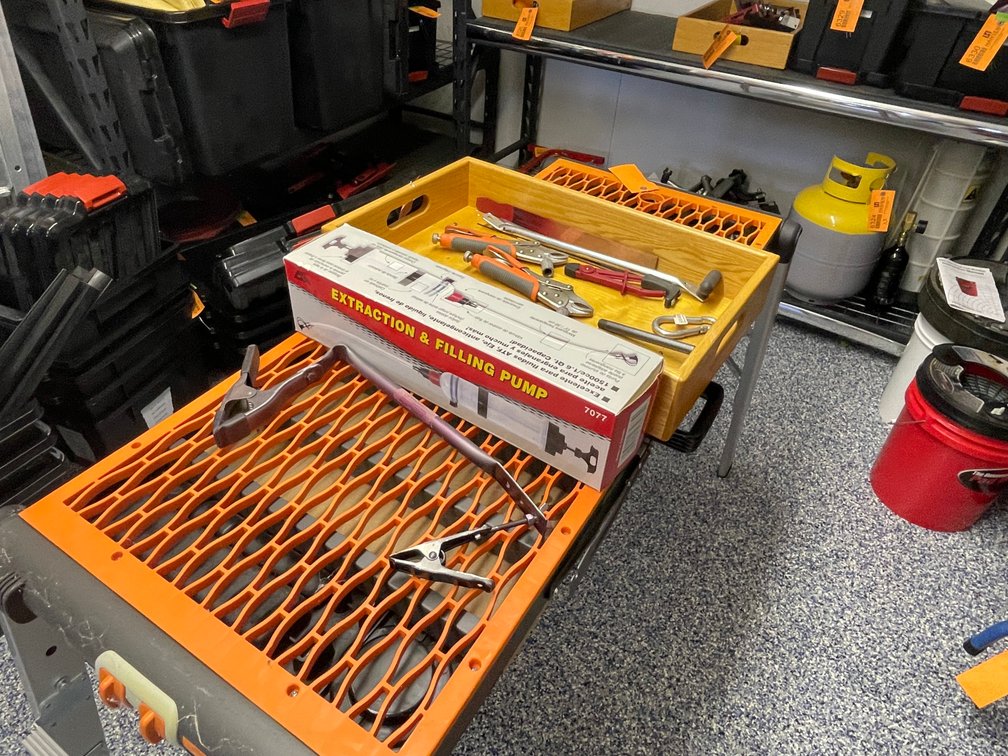 Wood Tray with Various Clamps