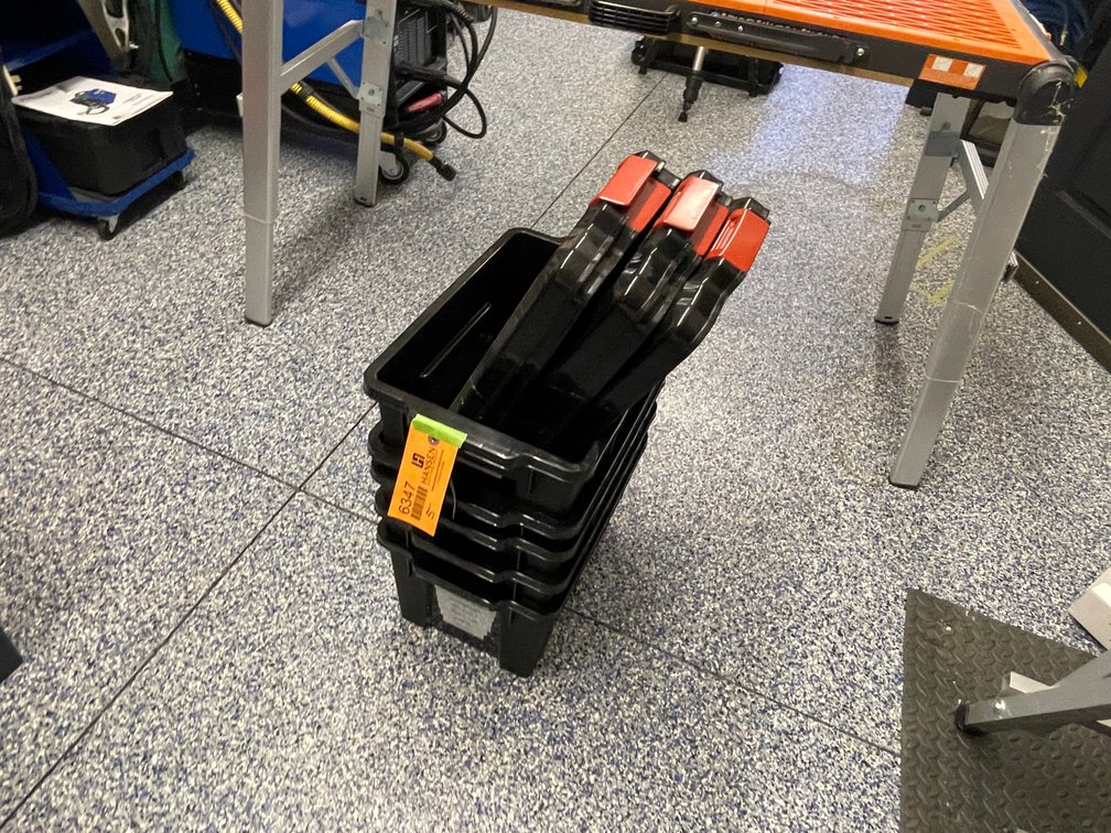 (5) Heavy Duty Totes with Lids