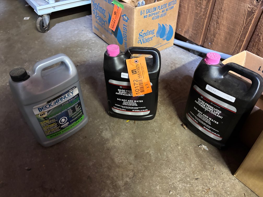 (3) Jugs of Antifreeze