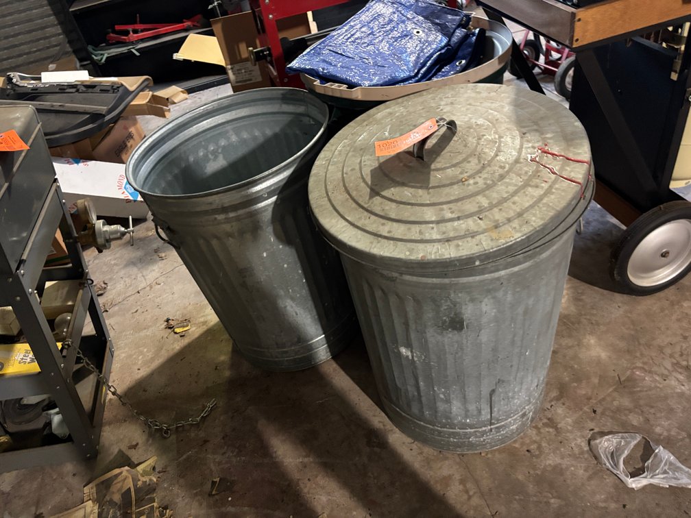 (3) Trash Bins