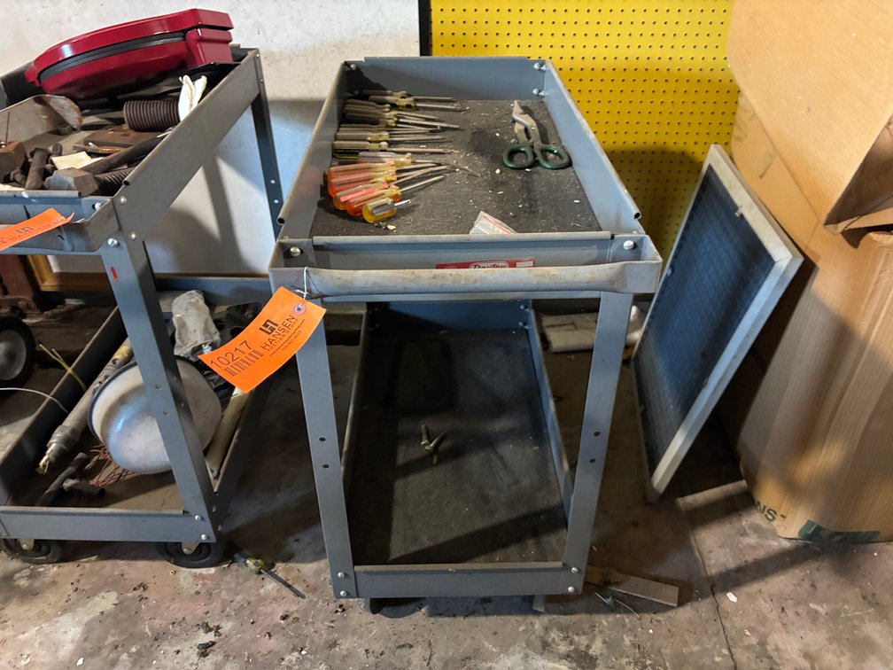 Metal Dayton Cart with Contents