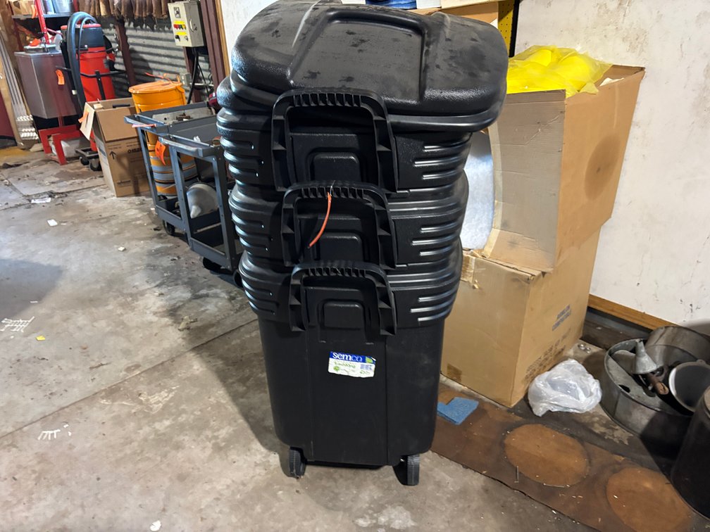 (3) Garbage Cans