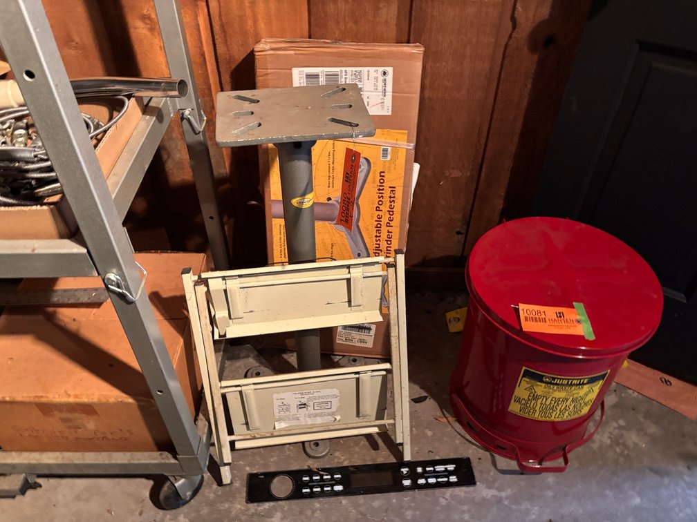 Metal Stand and Folding Step Stool