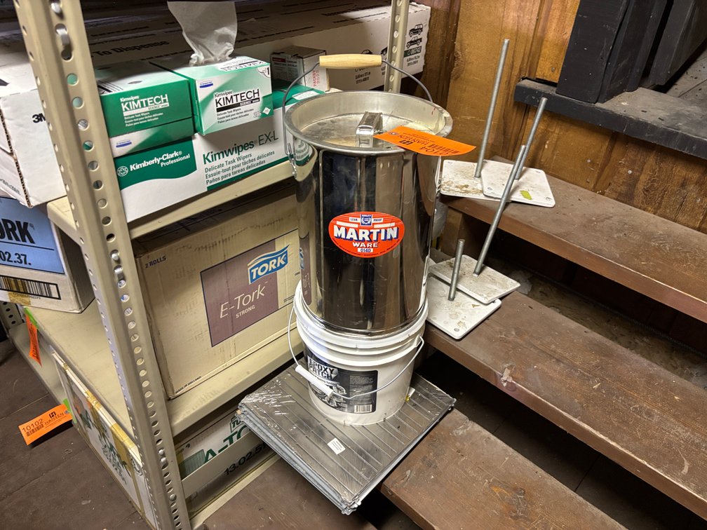 Epoxy Patch and Martin Ware Bin
