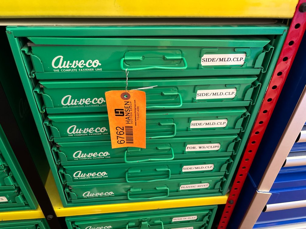 Au-ve-co Part Drawers and Contents