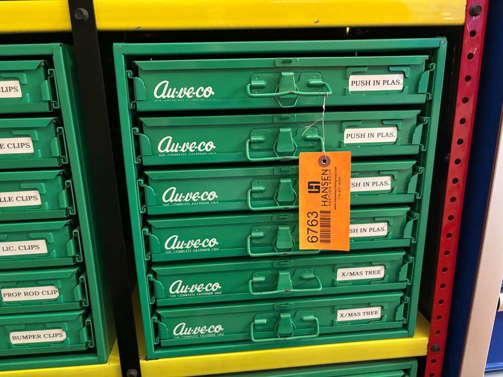 Au-ve-co Part Drawers and Contents
