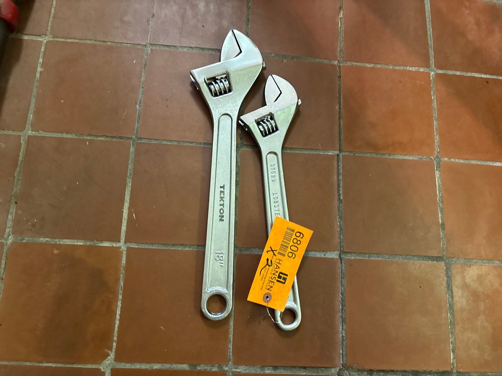 (2) Large Crescent Wrenches