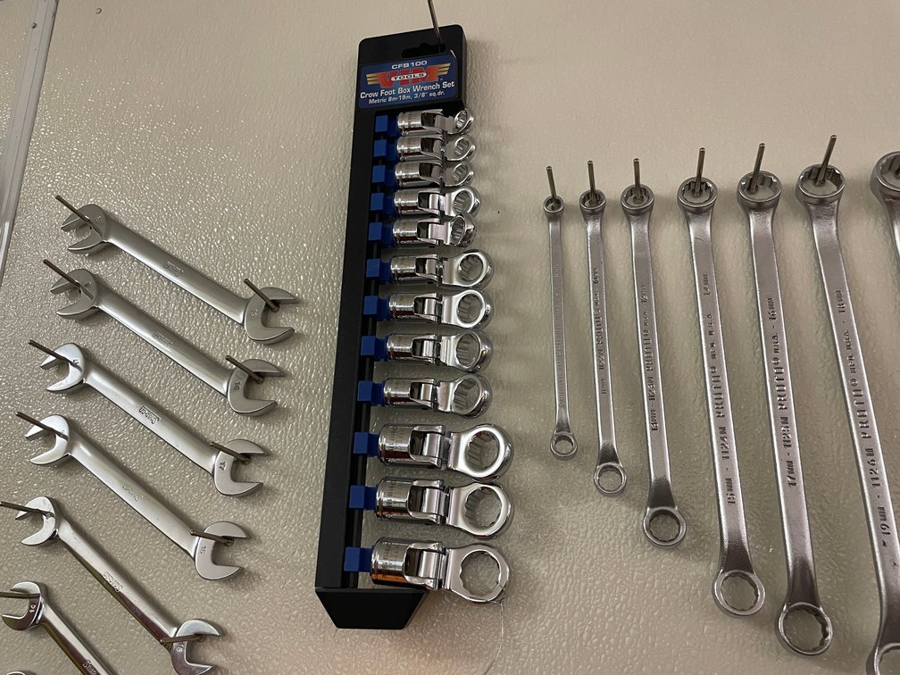 Crow Foot Box Wrench Set
