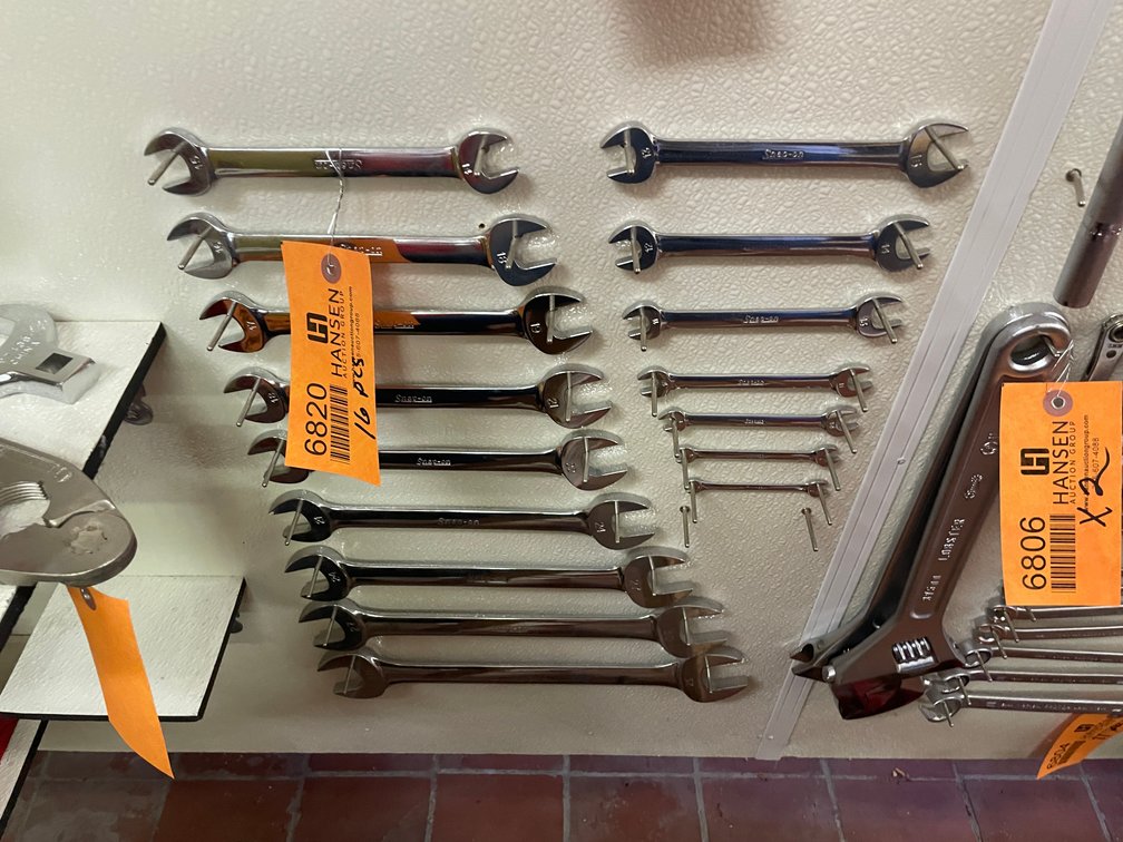 Snap-On Open Ended Wrenches