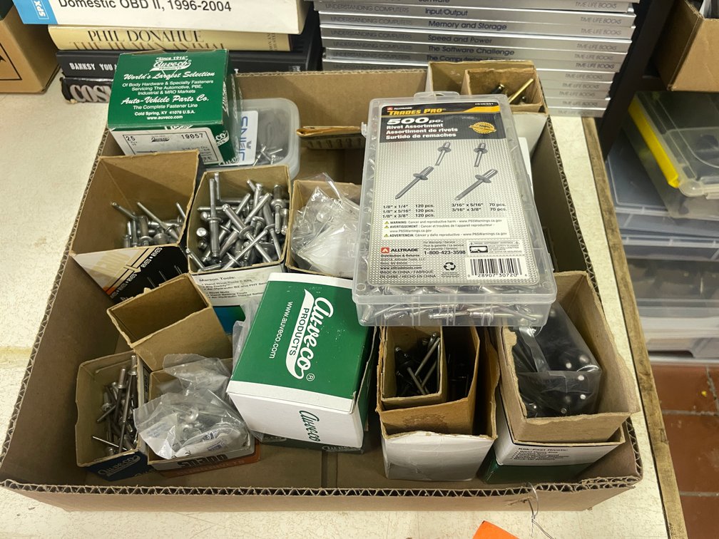 Box of Various Sized Rivets
