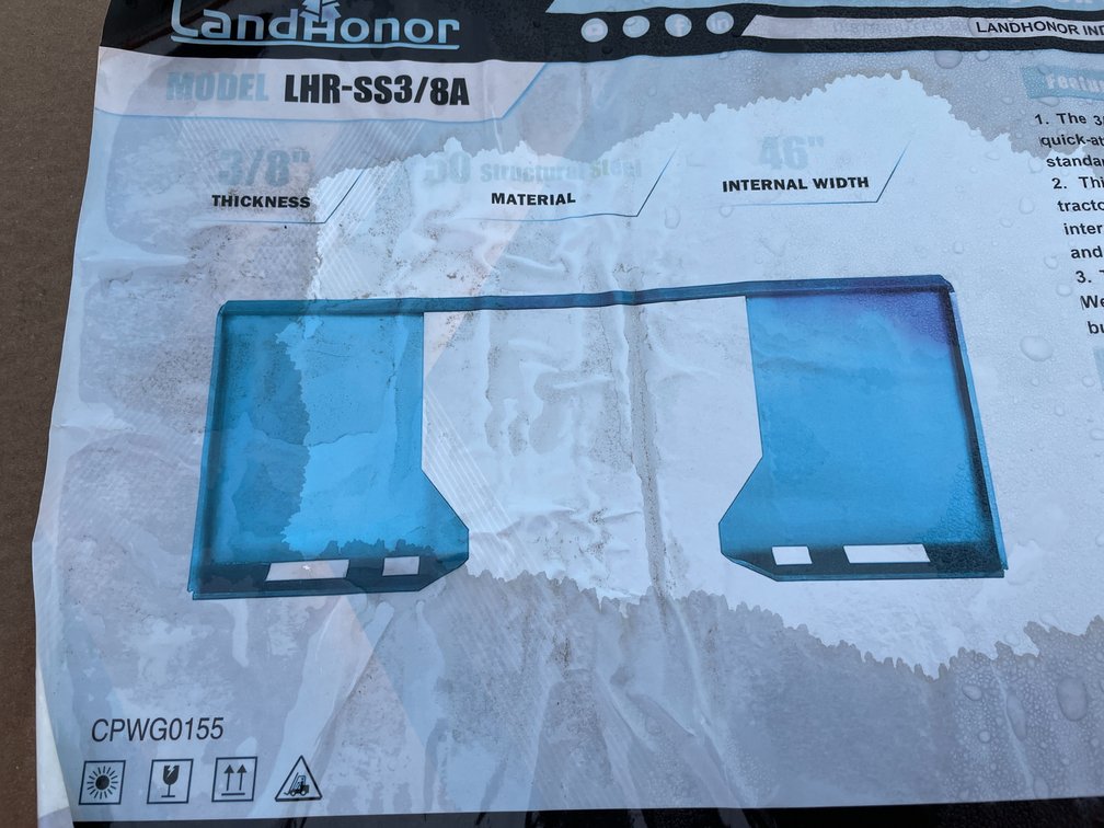 LandHonor 3/8" Thick Quick Attach Cut Out Mounting Plate