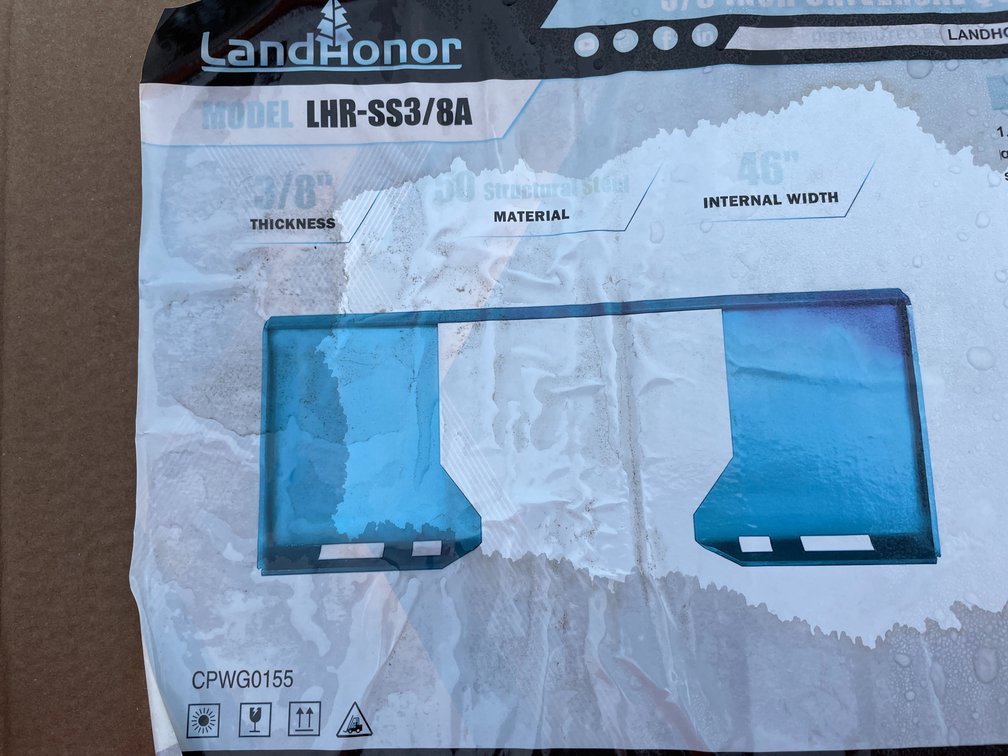 LandHonor 3/8" Thick Skid Steer Mount Plate