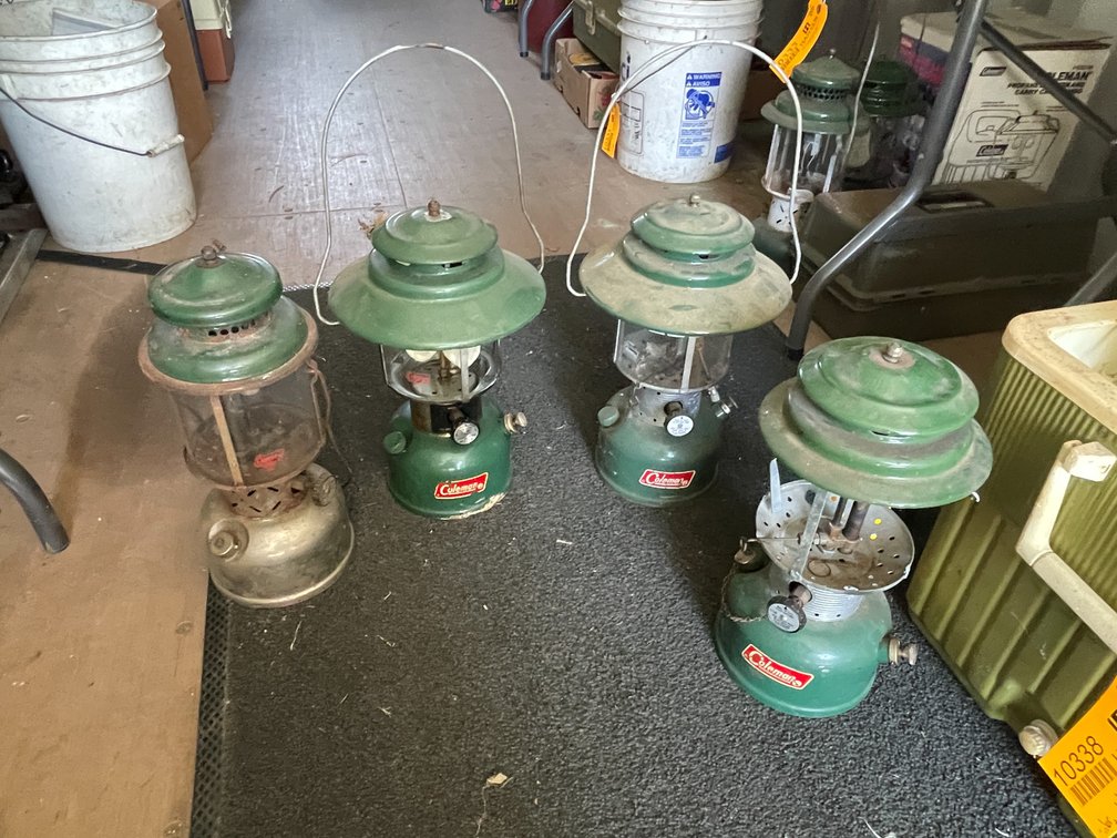 (4) Vintage Coleman lanterns (Neenah, WI)