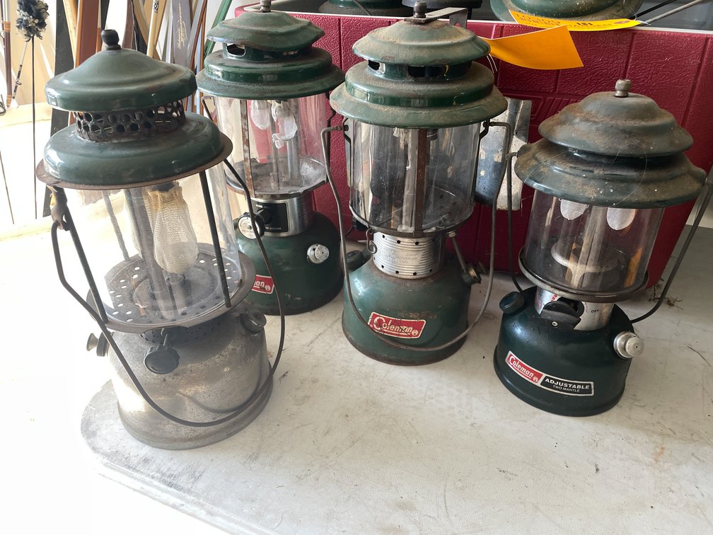 (4) Vintage Coleman lanterns (Neenah, WI)
