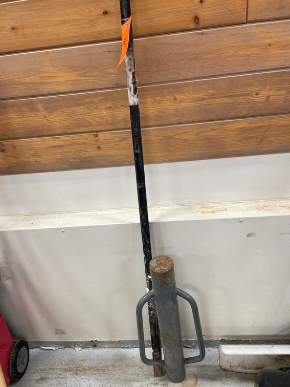 Manual Post Driver and Metal Digging Bar