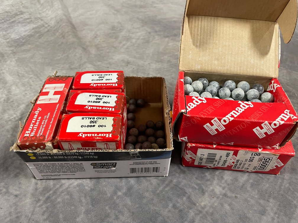 Assortment of Hornady Lead Round Ball Ammo (Neenah, WI)