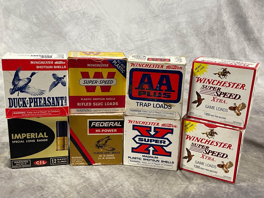 (8) Boxes of Misc. 12 Ga. Shells (Neenah, WI)