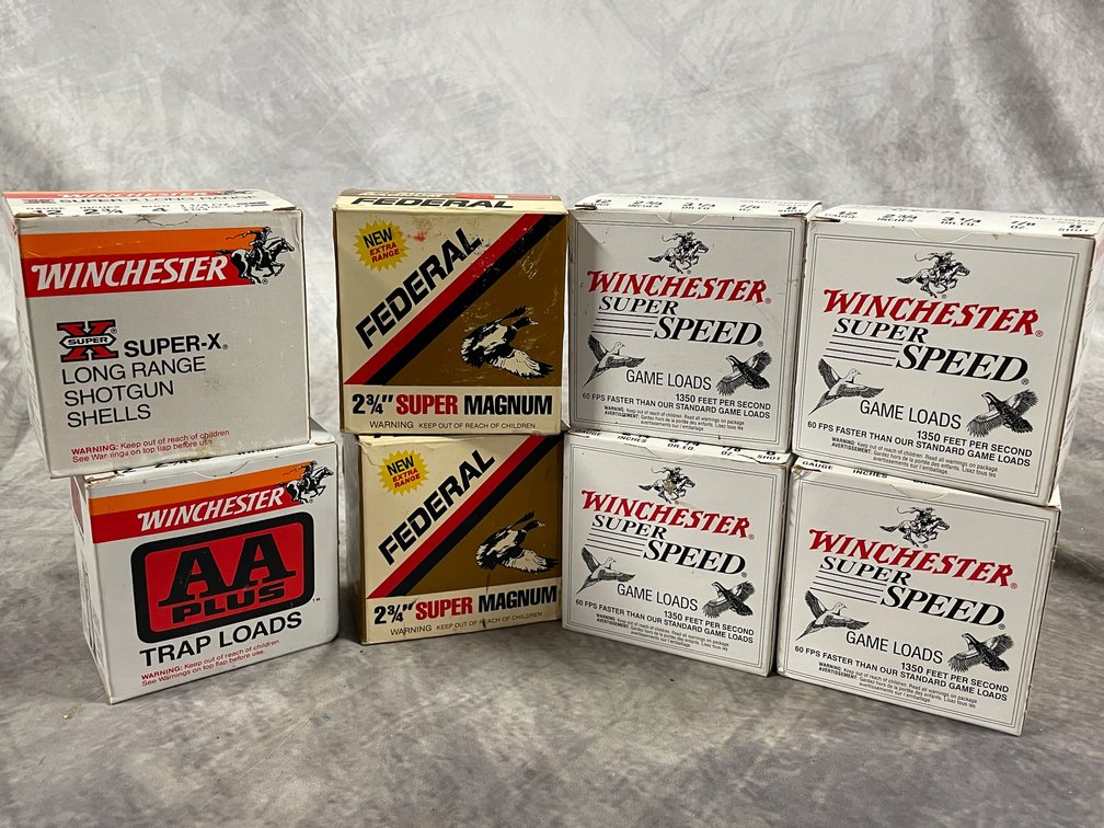 (8) Boxes of Misc. 12 Ga. Shells (Neenah, WI)