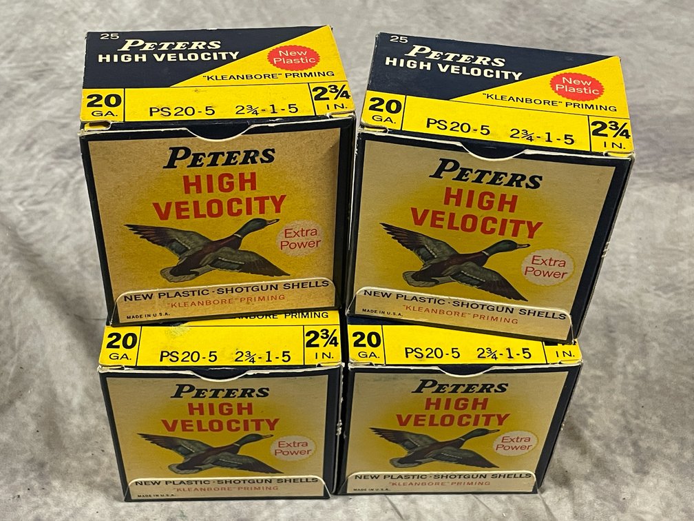 (100) Shells of Peters 20 Ga. High Velocity (Neenah, WI)