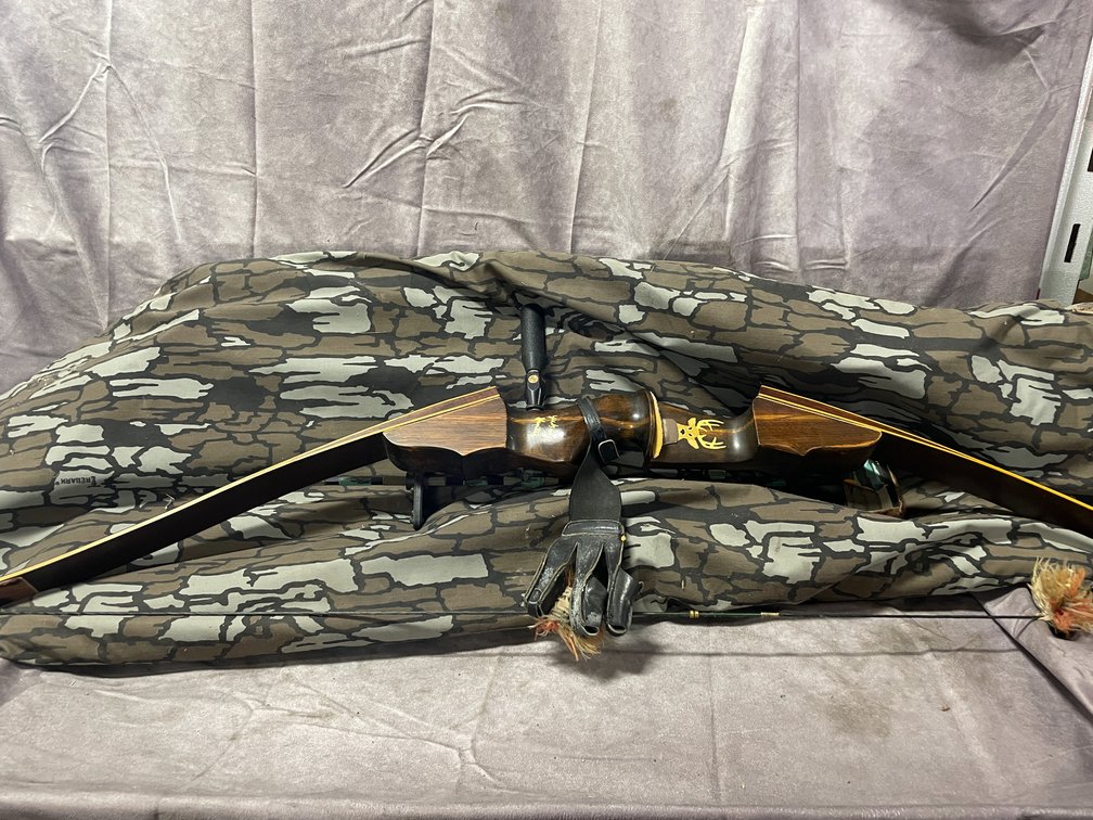 Vintage Wooden-Riser Compound Bow with Case (Neenah, WI)