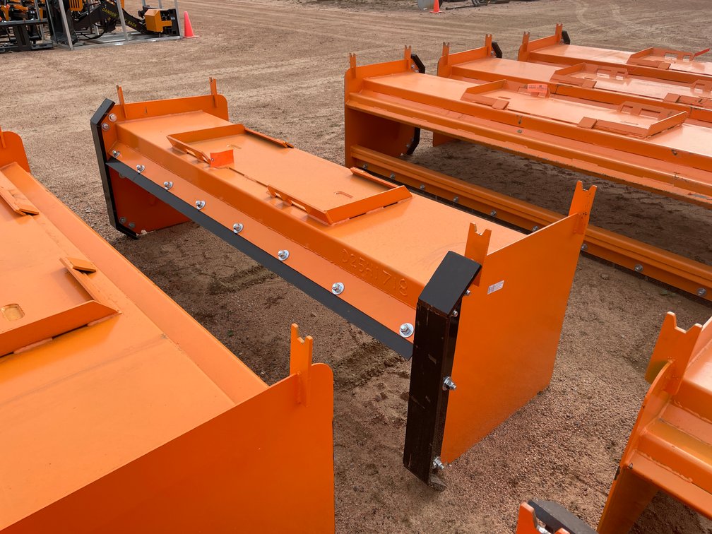 New KC 96" Skid Steer Snow Pusher with Steel Blades