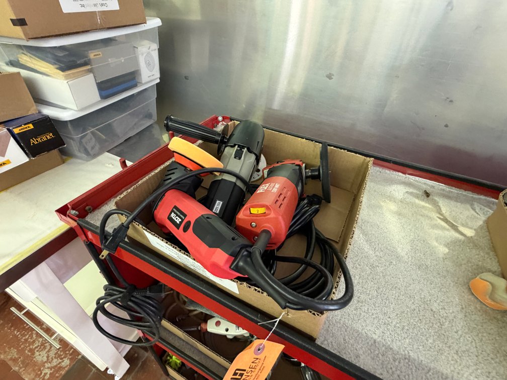 (3) Angle Grinder and Buffers