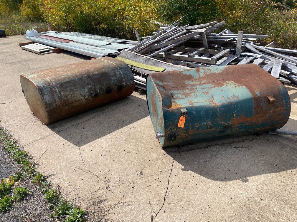 (2) Steel Fuel Barrels