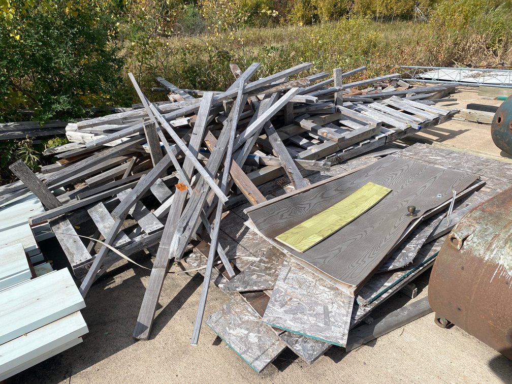 Pile of Wooden Building Materials