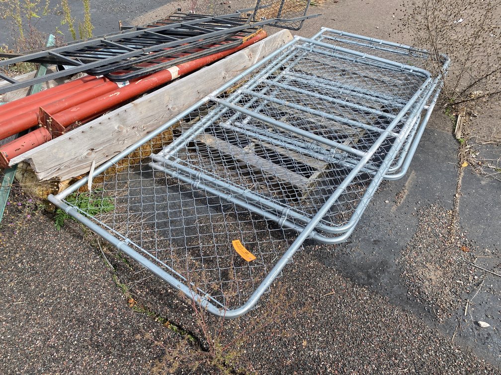 (4) Sections of Chain Link Gates