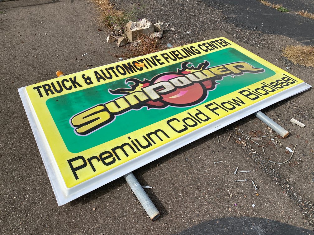 (2) Poly Business Signs