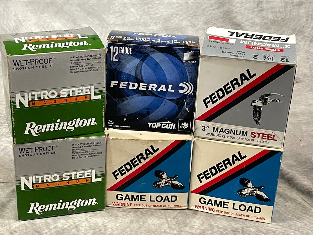 (6) Boxes of 12 Ga. Shells (Neenah, WI)
