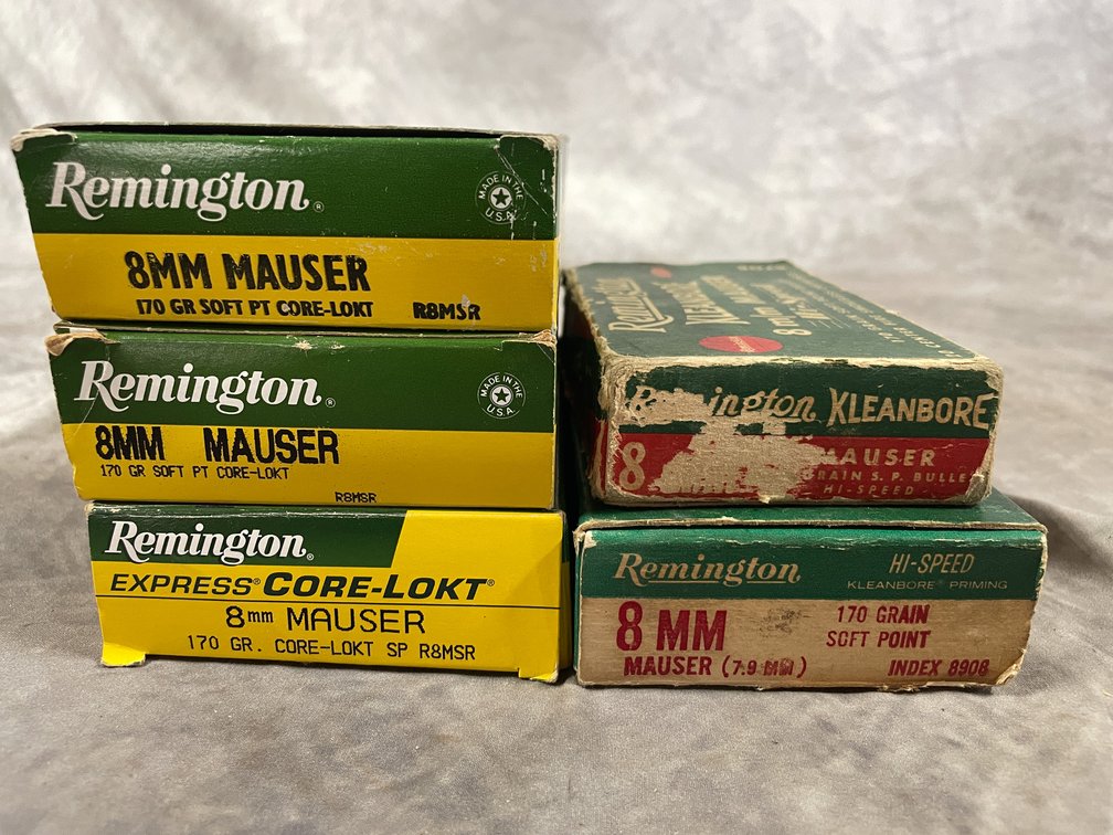 (96) Rounds of Mixed Remington 8mm Mauser (Neenah, WI)