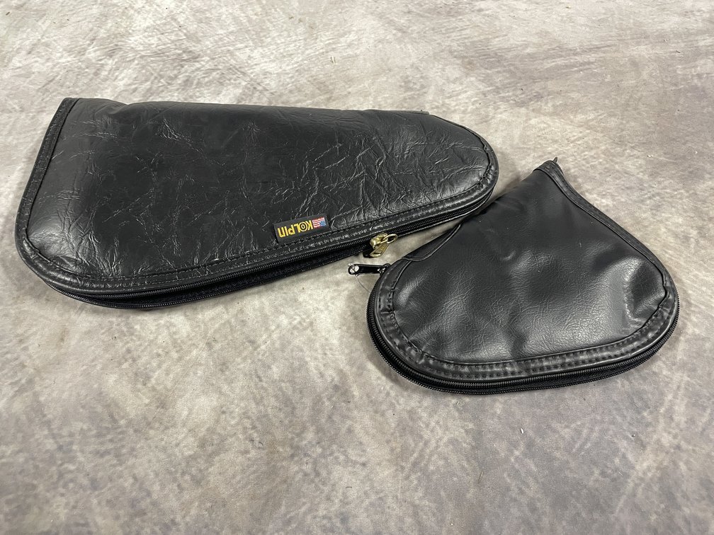 (2) Kolpin Black Padded Handgun Case with Zipper (Neenah, WI)