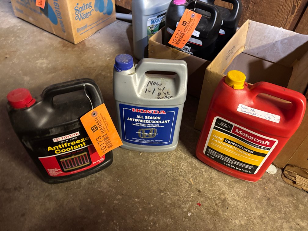 (3) Jugs of Antifreeze