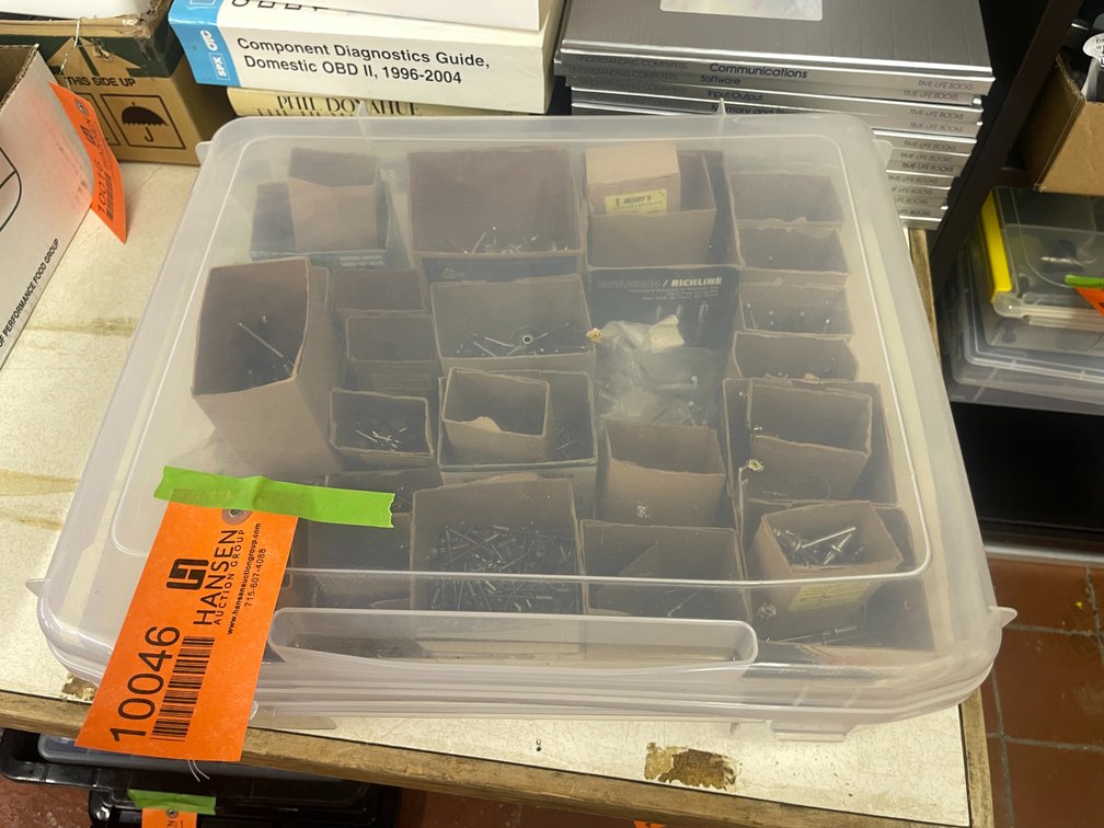 Large Poly Bin of Rivets