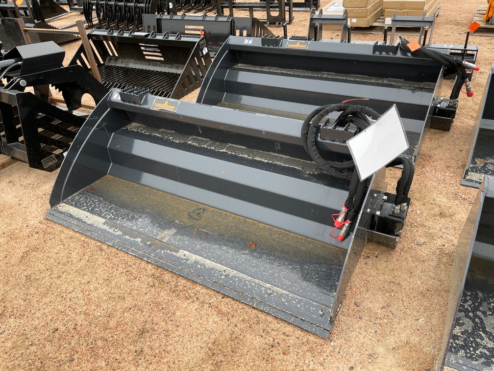LandHonor Hydraulic Rake and Bucket Attachment