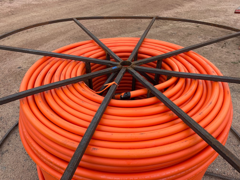 Spool of 1-1/4" SDR13 HDPE Tubing
