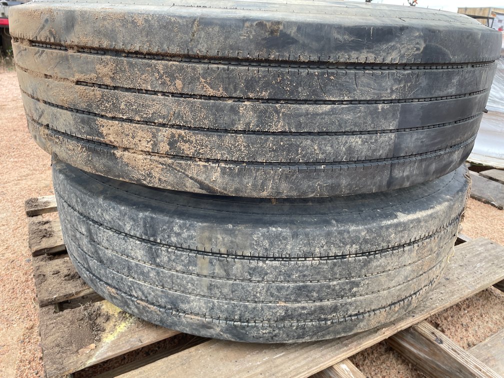 Set of (2) Tires on Steel Rims