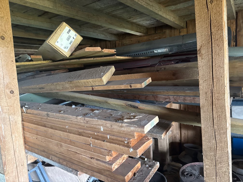 Lumber, Electric Trolling Motor, Work Light, and More