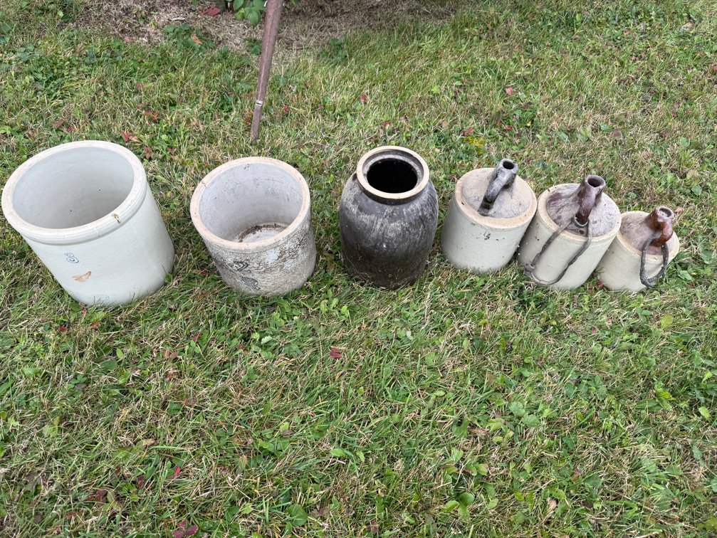 (6) Stoneware Crocks and Jugs