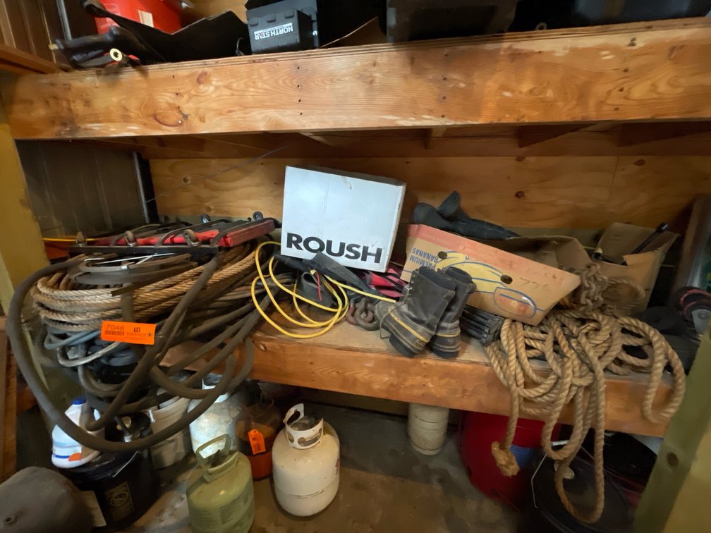 Mechanics Creeper, Rubber Hoses, Lifting Slings, Rope, Boots, Hardware, and More