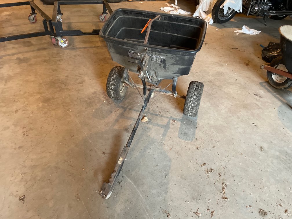 (1) Agri-Fab Tow-Behind Broadcast Spreader