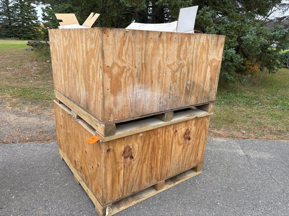 (2) Aluminum Racing Radiators with (2) Wooden Pallet Crates