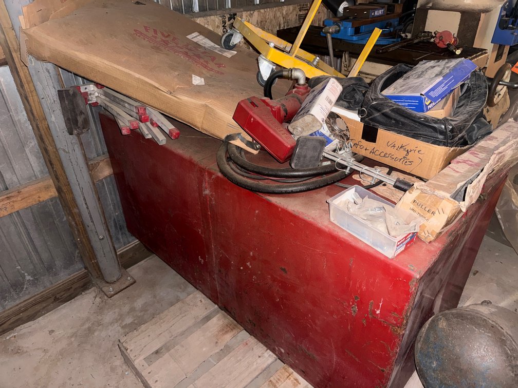 Steel Fuel Tank with Pump, Metal Storage Cabinet, and More