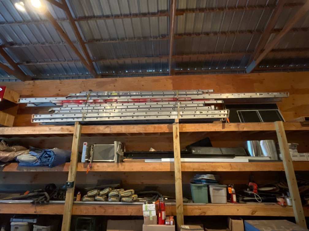 Aluminum and Fiberglass Extension Ladders
