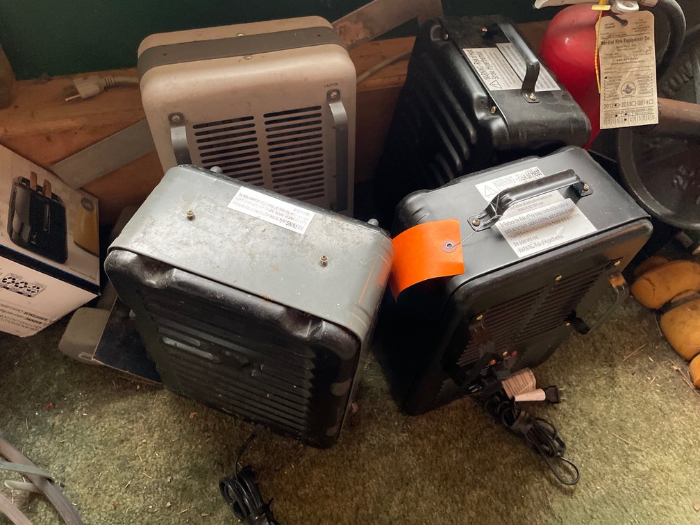 (4) Portable Electric Utility Space Heaters