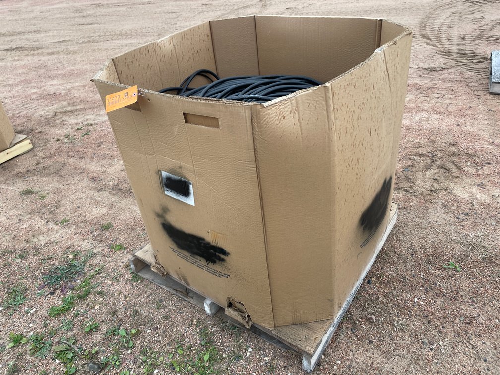 Tote of Rolls of Rubber Strips