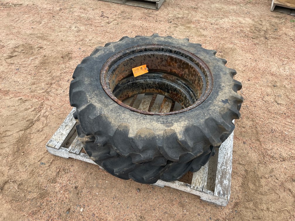 Pair of Tires on Rims