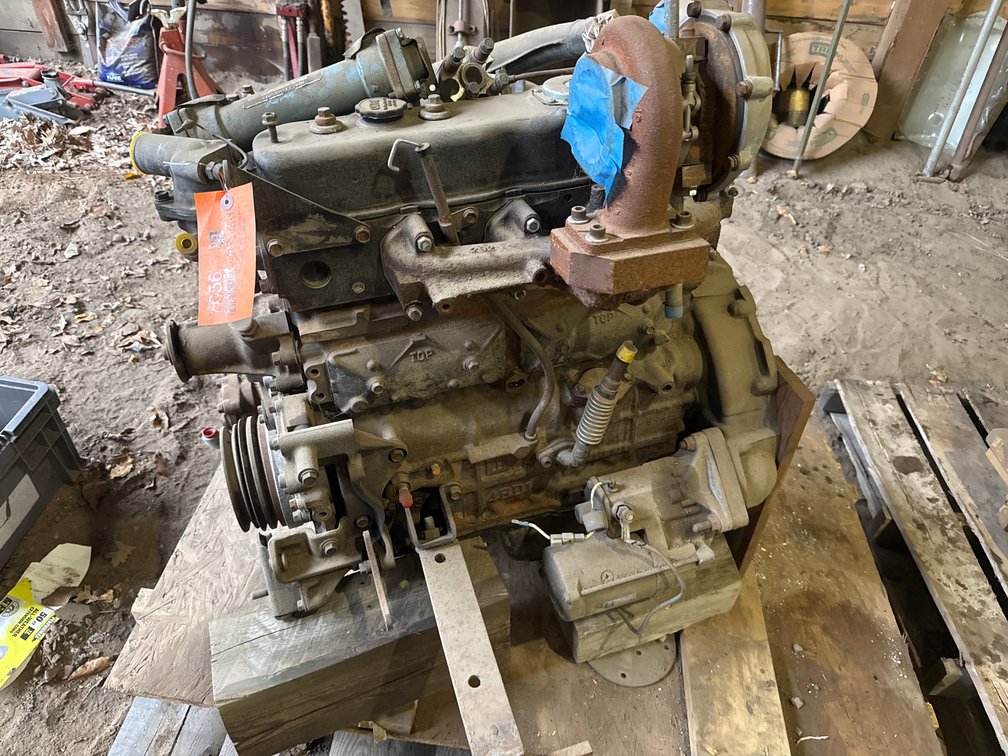 Turbocharged Marine Diesel Engine Assembly with Heat Exchanger